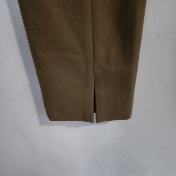 Vince Italian Cotton-Blend Stitch-Front Seam  Leggings Size XXS Oak Wood Hi Rise - Picture 6 of 12